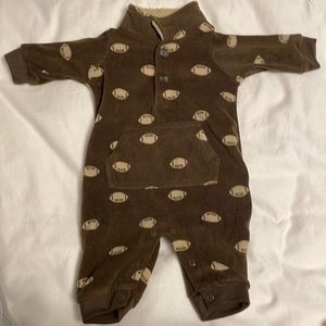 NWOT Carter’s Fleece football onesie